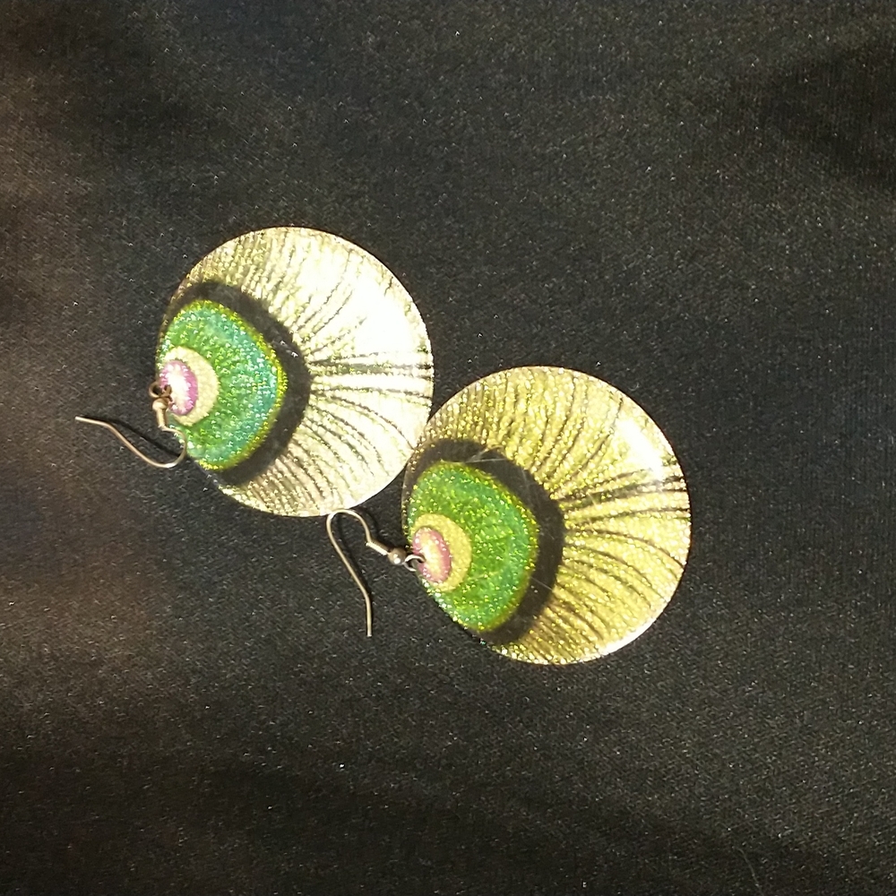 Peacock earring
